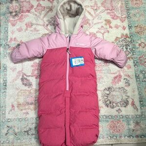 Columbia Kids Pink One Piece Snowsuit NEW